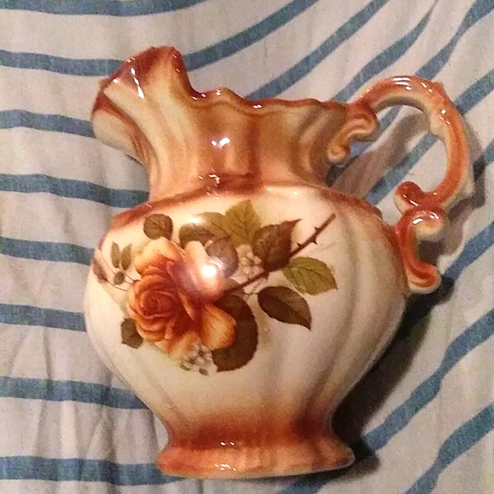 Rose theme ceramic picture